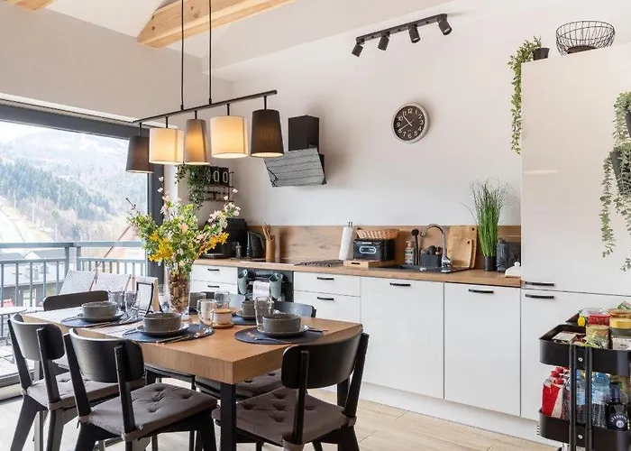 Szczyrkowskie & Fun 16 - Z Widokiem Na Gory - Sauna I Jacuzzi דירה